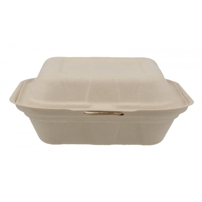 Caserola Bio Hamburger, Natur, 150 x 155 x 60 mm/ 50 set/ 10 bax [3]