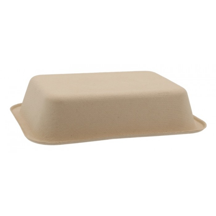 Caserola BIO Termosudabila 1 Compartiment 600 CC, Kraft natur, 187 x 137 x 40 mm/ 300 bax [3]