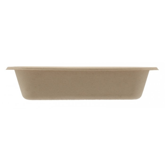 Caserola BIO Termosudabila 1 Compartiment 600 CC, Kraft natur, 187 x 137 x 40 mm/ 300 bax [2]