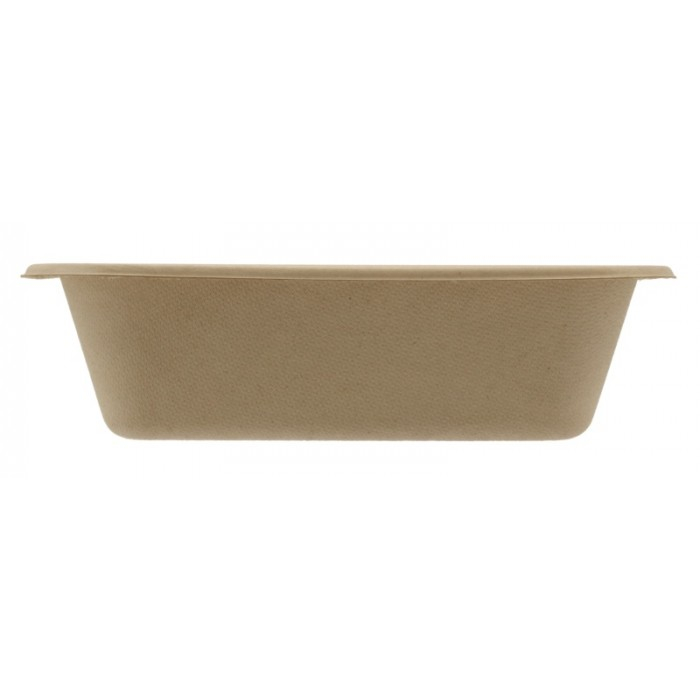 Caserola BIO Termosudabila 1 Compartiment 800 CC, Kraft natur, 187 x 137 x 50 mm/ 300 bax [3]