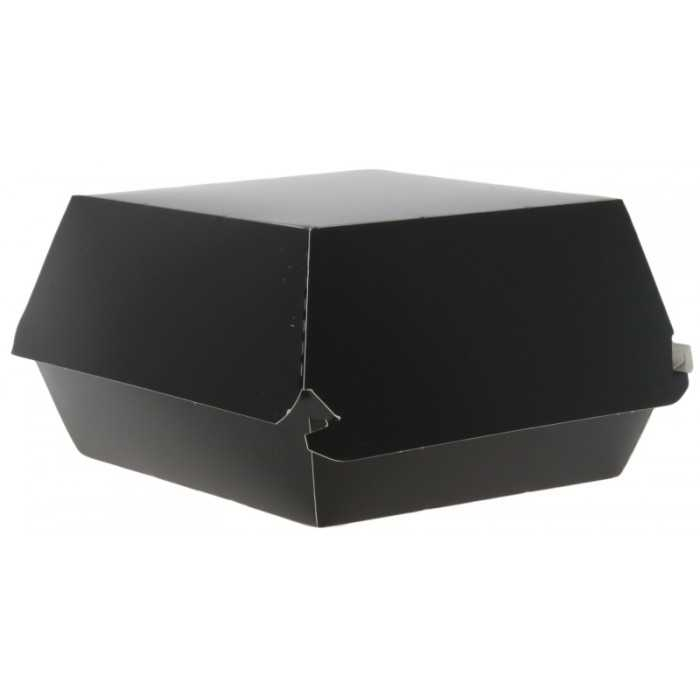 Caserola Burger Mic, Negru, 100 x 100 x 70 mm/ 50 set/ 4 bax [4]