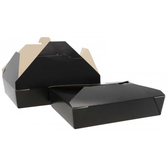 Caserola Cu 4 Clapete 1000 CC, Negru, 215 x 160 x 50 mm/ 50 set/ 4 bax [2]