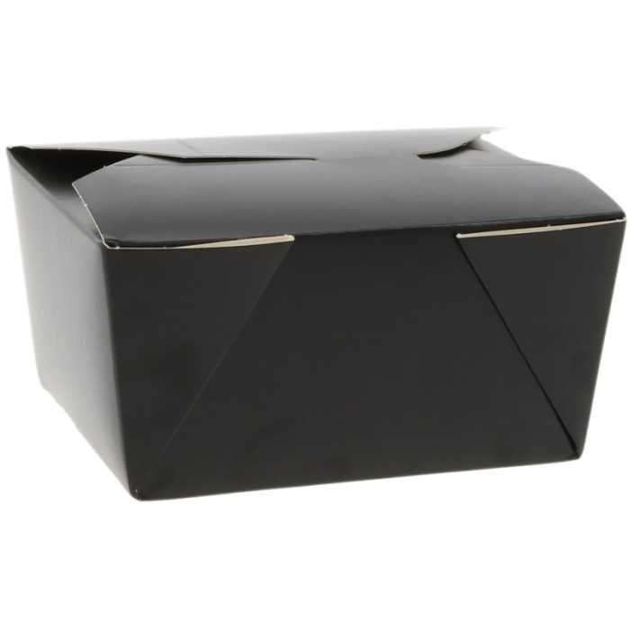 Caserola Cu 4 Clapete 600 CC, Negru, 130 x 105 x 64 mm/ 50 set/ 4 bax [3]