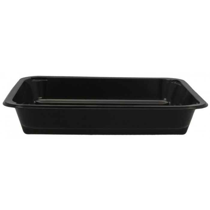 Caserola Termosudabila 1 Compartimente, Neagra, 227 x 178 x 45 mm/ 200 bax [2]