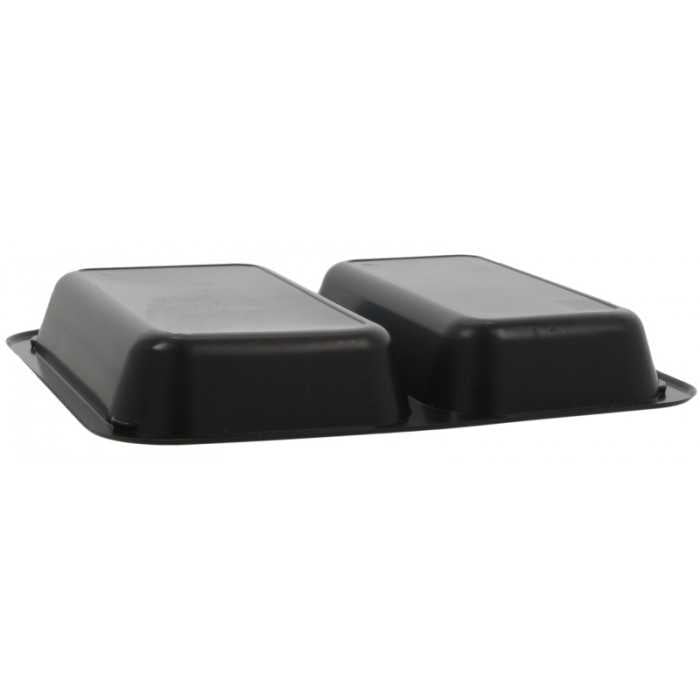 Caserola Termosudabila 2 Compartimente, Neagra, 227 x 178 x 30 mm/ 700 bax [3]