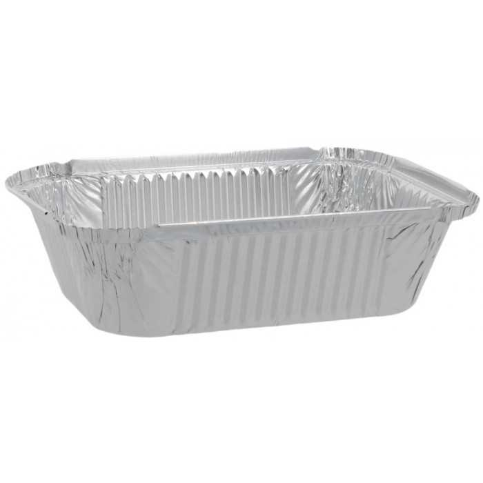 Caserole Aluminiu Dreptunghiulare 690 CC, 200 x 125 x 60 mm/ 100 set/ 10 bax [3]