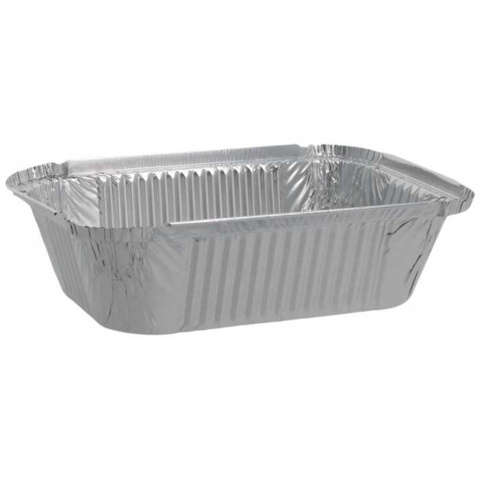Caserole Aluminiu Dreptunghiulare 690 CC, 200 x 125 x 60 mm/ 100 set/ 10 bax [6]