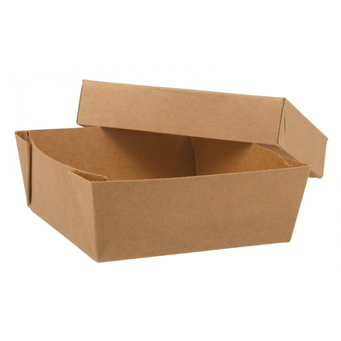 Cutie Carton Kraft Natur + Fereastra, Kraft Natur, 115  x  115  x  40 mm/ 25 set/ 10 ba x  [3]