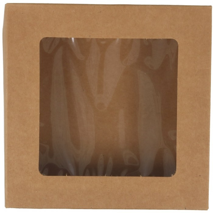 Cutie Carton Kraft Natur+F 155x155xh50 mm [2]