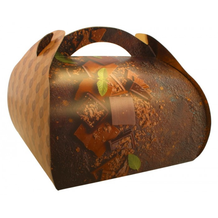 Cutie Carton + Aur Choco, Maro, 240 x 240 x 160 mm/ 25 set/ 1 bax [2]