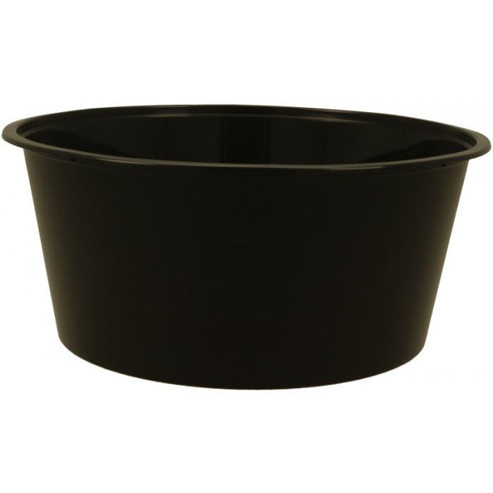 Cutie Delivery, 3000 CC, cu Capac, Negru + Transparent, D230 x 100 mm/ 50 set/ 4 bax [2]