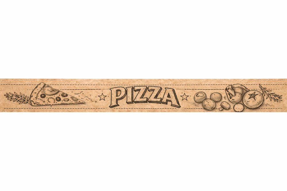 Cutie Pizza 500 x 500 x 3.5 mm, Kraft Natur/ 100 set [2]