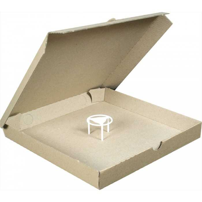 Suport PP, pentru cutie pizza, alb, H30 mm/ 100 set [2]