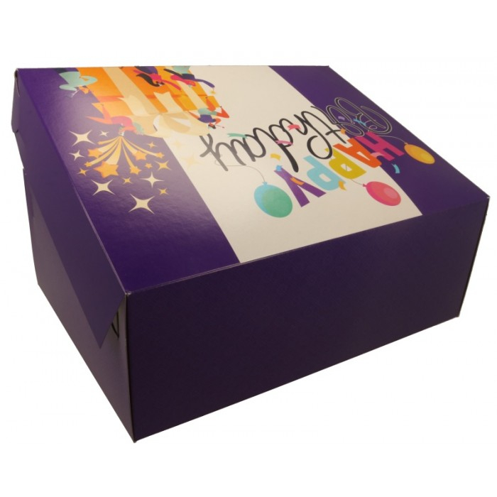 Cutie Tort Carton + Aur Party 350x250 H130 mm [4]