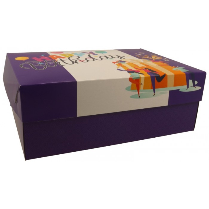 Cutie Tort Carton + Aur Party 350x250 H130 mm [6]