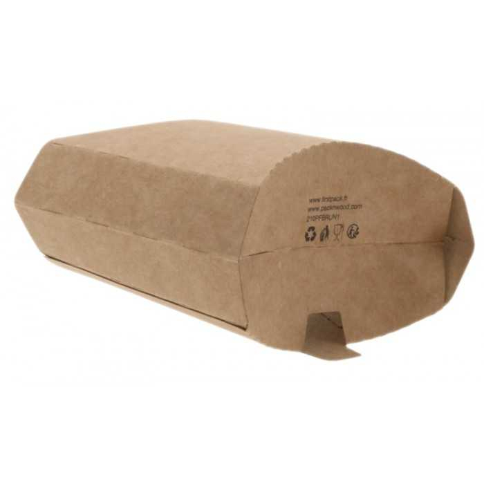 Cutii Cartofi 250 CC, Natur, 110 x 60 x 105 mm/ 200 set/ 6 bax [6]