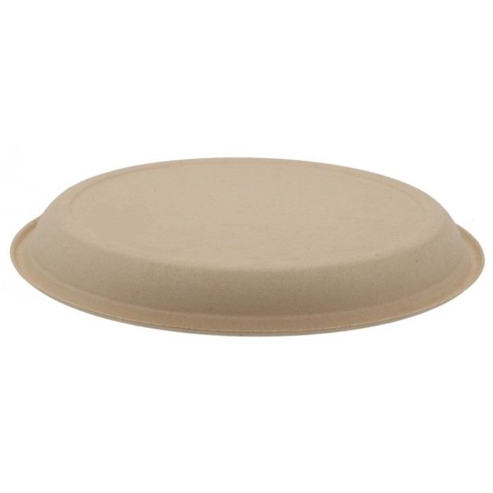 Farfurie Bio Rotunda 1 Compartiment, Natur, D220 x H22 mm/ 50 set/ 10 bax [5]