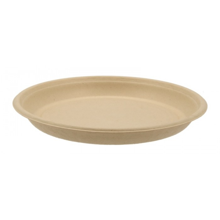 Farfurie Bio Rotunda, Natur, D166 x H18 mm/ 50 set/ 20 bax [2]