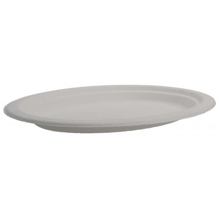 Farfurii Bio Ovala, Alb, 263 x 199 mm/ 50 set/ 10 bax [2]