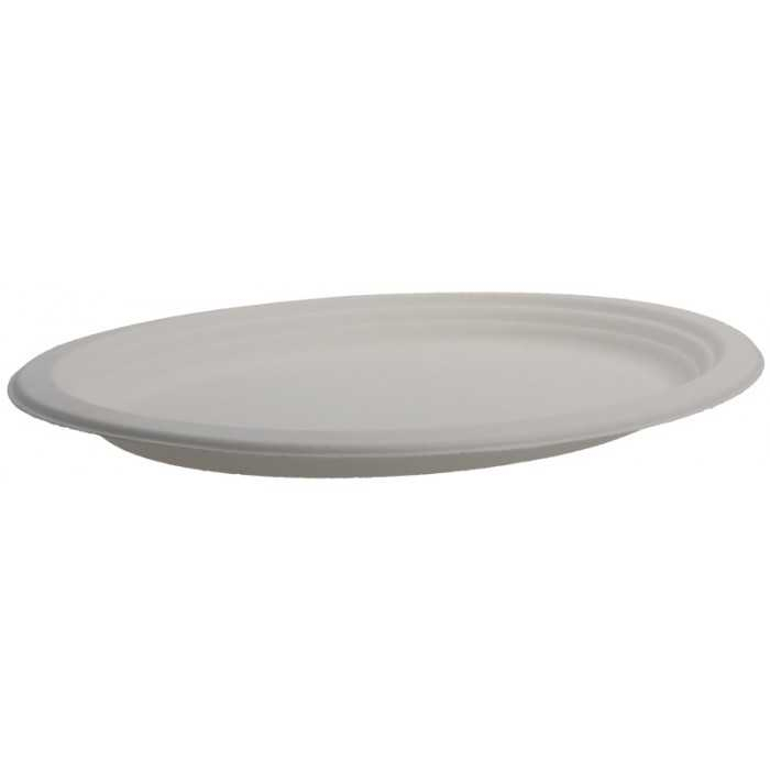 Farfurii Bio Ovala, Alb, 318 x 255 mm/ 50 set/ 10 bax [2]