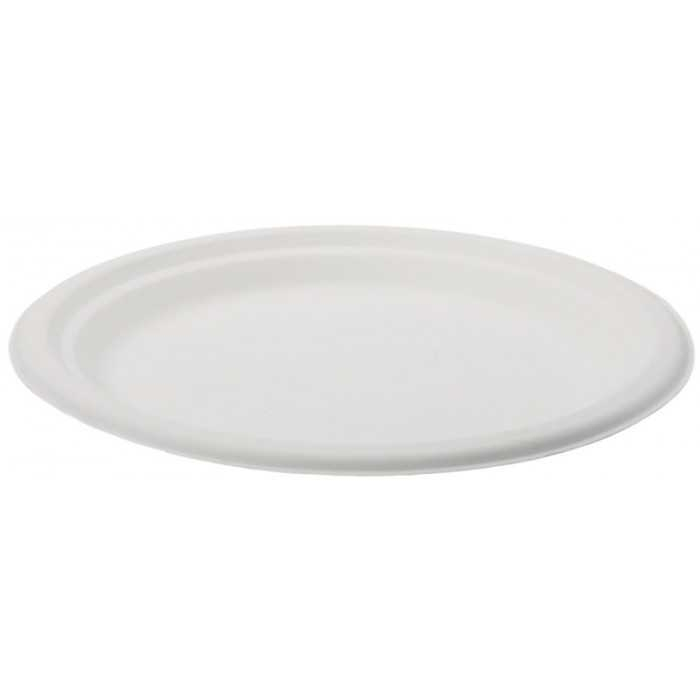 Farfurii Bio Rotunda D220, Alb, 220 x 20 mm/ 50 set/ 10 bax [2]