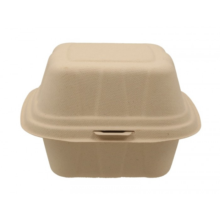 Caserola Bio Hamburger, Natur, 150 x 155 x 95 mm/ 50 set/ 6 bax [4]