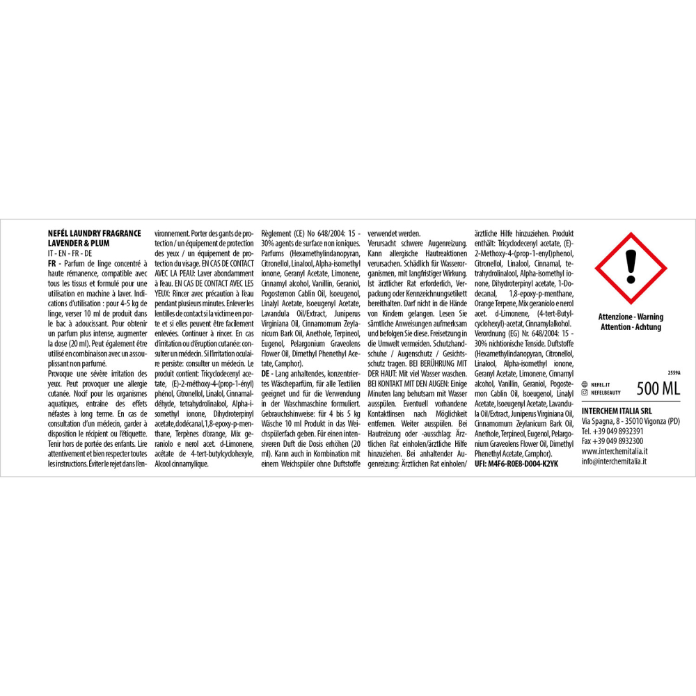 Odorizant Textile Lavender & Plum 500 ml/ 1 buc/ 6 bax [6]