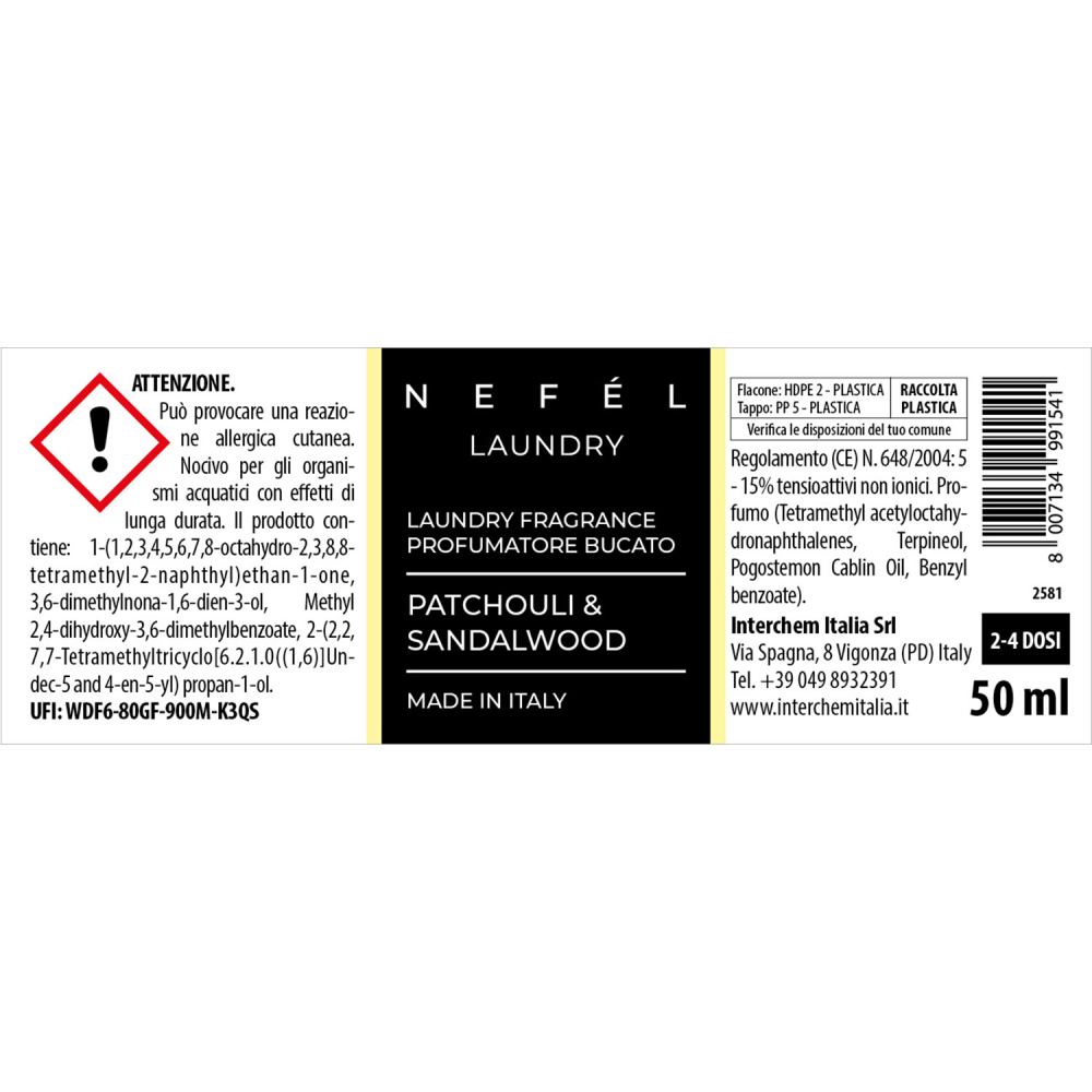 Odorizant Textile Patchouli & Sandalwood 50 ml/ 1 buc/ 12 bax [4]