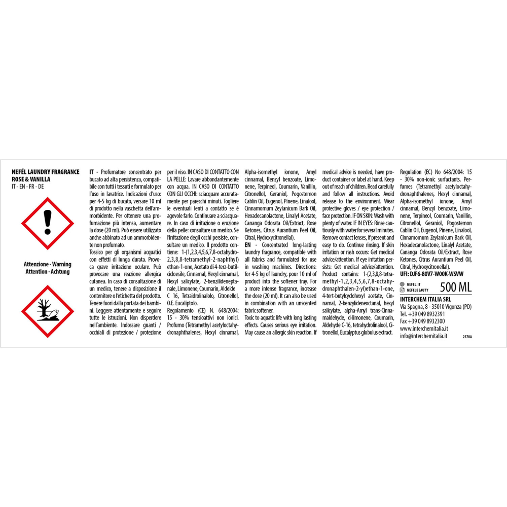 Odorizant Textile Rose & Vanilla 500 ml/ 1 buc/ 6 bax [6]
