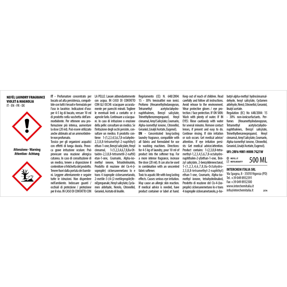 Odorizant Textile Violet & Magnolia 500 ml/ 1 buc/ 6 bax [5]