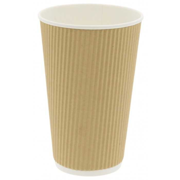 Pahar 16oz, Natur + Alb, D90 X H135 mm 450 CC/ 25 set/ 20 bax [2]