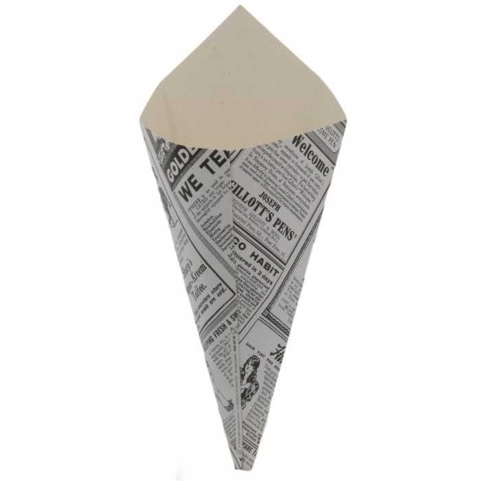 Cornet Ziar din Carton, Hexagon, 220 x 125 mm - 100 gr./ 200 set/ 8 bax [2]