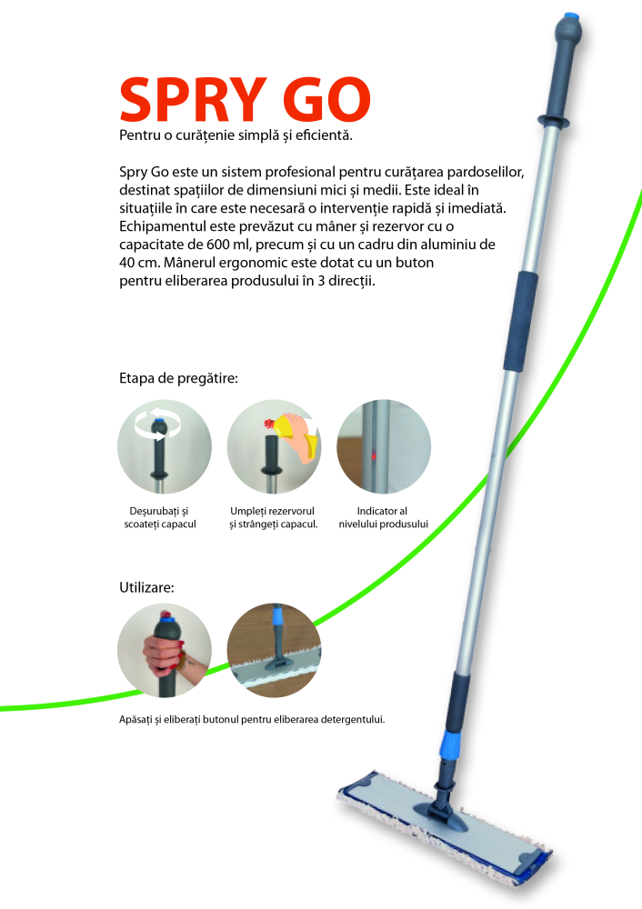 Spry-Go, Sistem Profesional Curatat Pardoseli/ 1 buc [2]