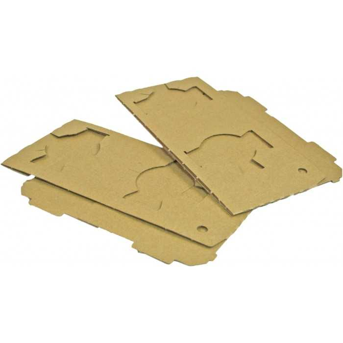 Suport 2/4 Pahare, Natur, 198 x 175 x 38 mm/ 100 bax [2]