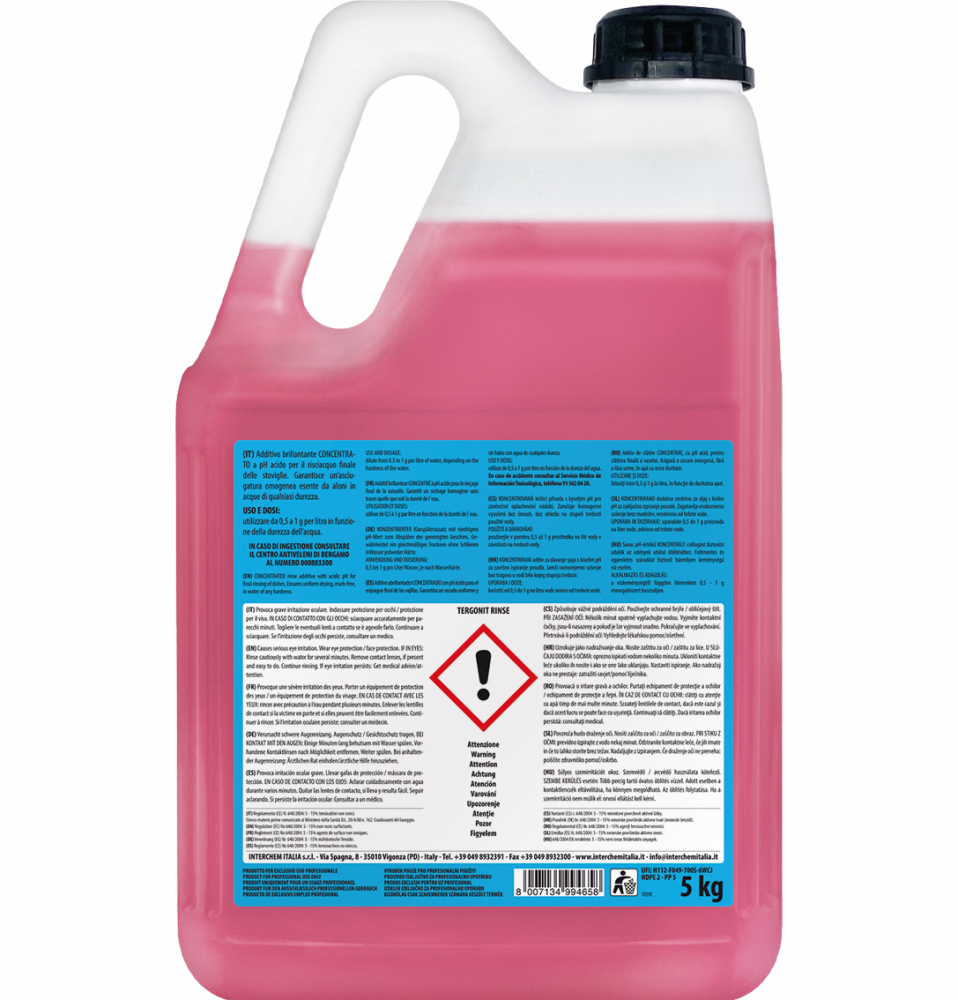 Tergonit Rinse, Aditiv clatire automat vase si pahare 5 kg [2]