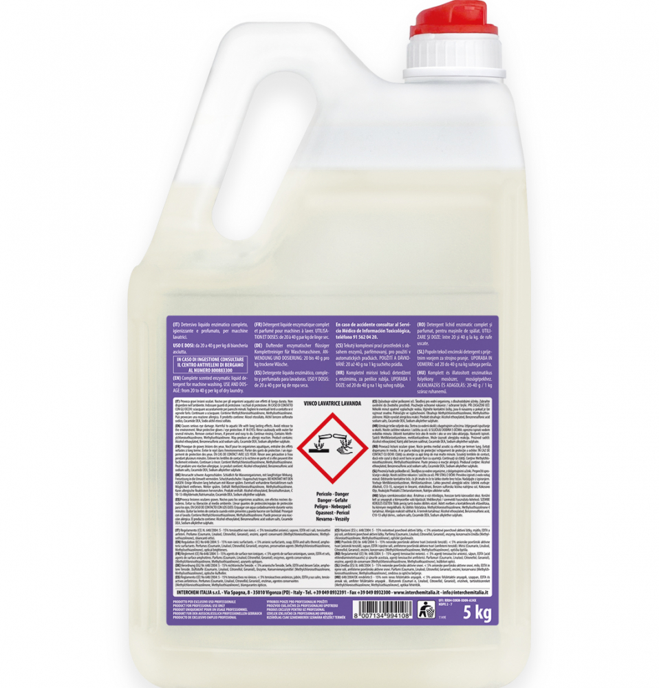 Vinco Lavatrice Lavanda, Detergent lichid complet 5 kg [2]