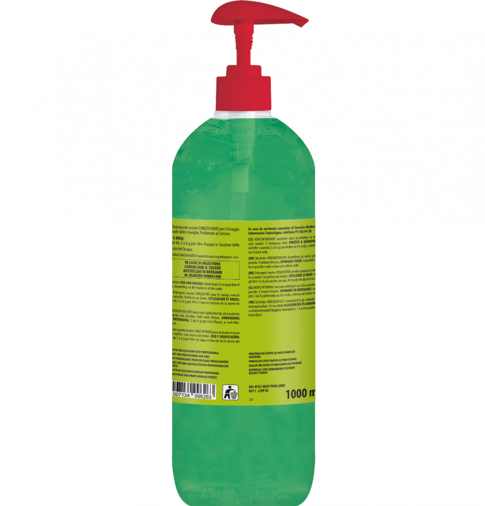 Vinco Piatti Limone, Detergent lichid, vase, manual 1 litru [2]