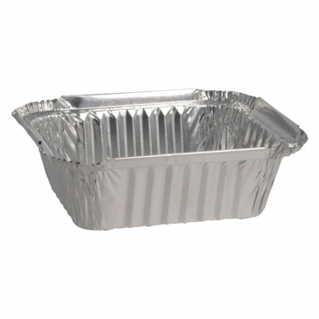 Articole din Aluminiu - Caserole Aluminiu Dreptunghiulare 480 CC, 145 x 120 x 50 mm/ 100 set/ 10 bax