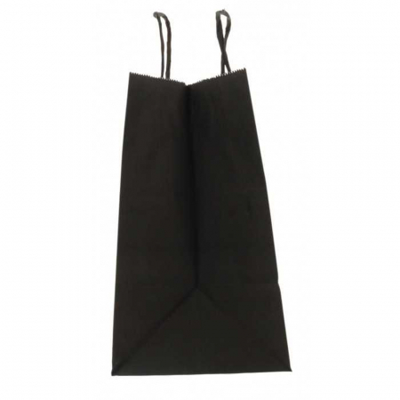 Sacosa Cu Maner Rasucit, Negru, 260 x 170 x 280 mm/ 50 set [2]