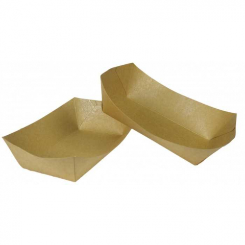 Barcute din carton, 1200 CC, Kraft Natur, 245 x 165 x 57 mm/ 250 set/ 2 bax [2]