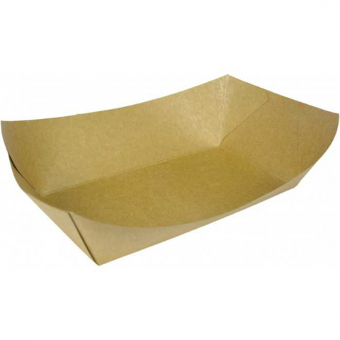 Barcute din carton, 1200 CC, Kraft Natur, 245 x 165 x 57 mm/ 250 set/ 2 bax [1]
