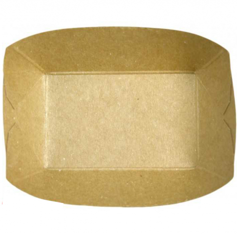 Barcute din carton, 220 CC, Kraft Natur, 135 x 100 x 37 mm/ 250 set/ 4 bax [1]