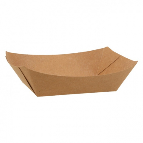 Barcute din carton, 400 CC, Kraft Natur, 170 x 125 x 40 mm/ 250 set/ 4 bax [1]