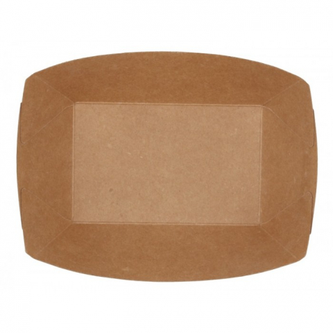 Barcute din carton, 400 CC, Kraft Natur, 170 x 125 x 40 mm/ 250 set/ 4 bax [2]
