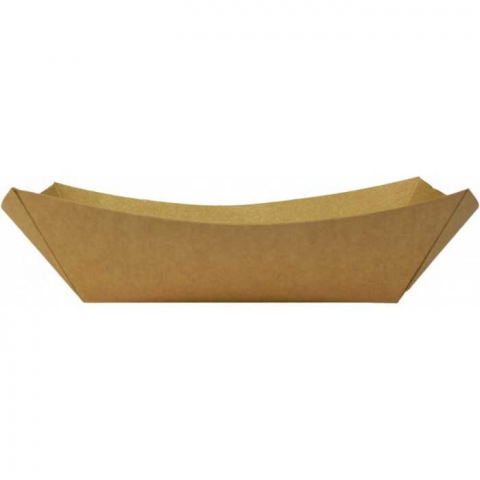 Articole din Carton Kraft Natur - Barcute din carton, 800 CC, Kraft Natur, 215 x 150 x 52 mm/ 250 set/ 2 bax
