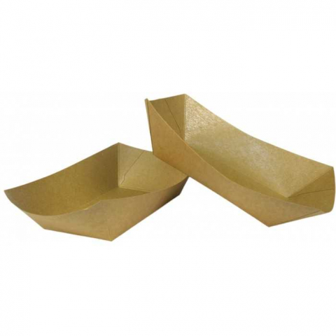 Barcute din carton, 800 CC, Kraft Natur, 215 x 150 x 52 mm/ 250 set/ 2 bax [2]