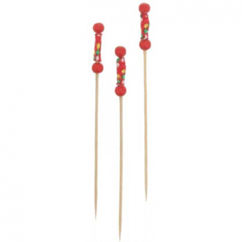 Accesorii - Bete aperitiv Fuji Rosu 120mm, Natur/ 200 set/ 50 bax