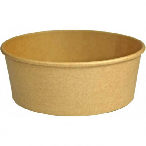 Articole din Carton Kraft Natur - Bol 1300 CC, Natur, D184 x H66 mm/ 50 set/ 6 bax