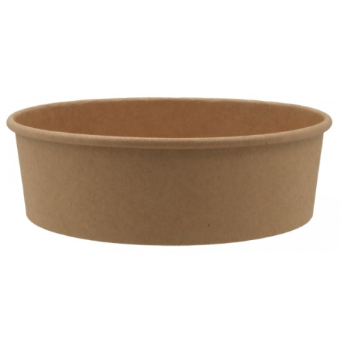 Articole din Carton Kraft Natur - Bol 1000 CC, Natur, D184 x H55 mm/ 50 set/ 6 bax