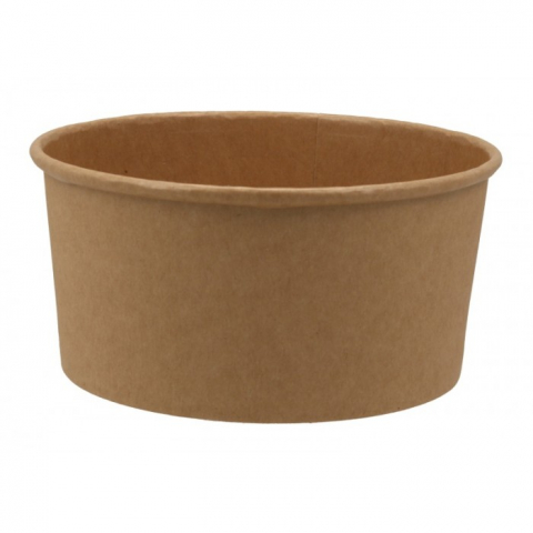 Articole din Carton Kraft Natur - Bol 750 CC, Natur, D150 x H60 mm/ 50 set/ 6 bax